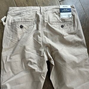 NWT. Khaki Pants from AERO Slim Straight Sz 31 x 32
